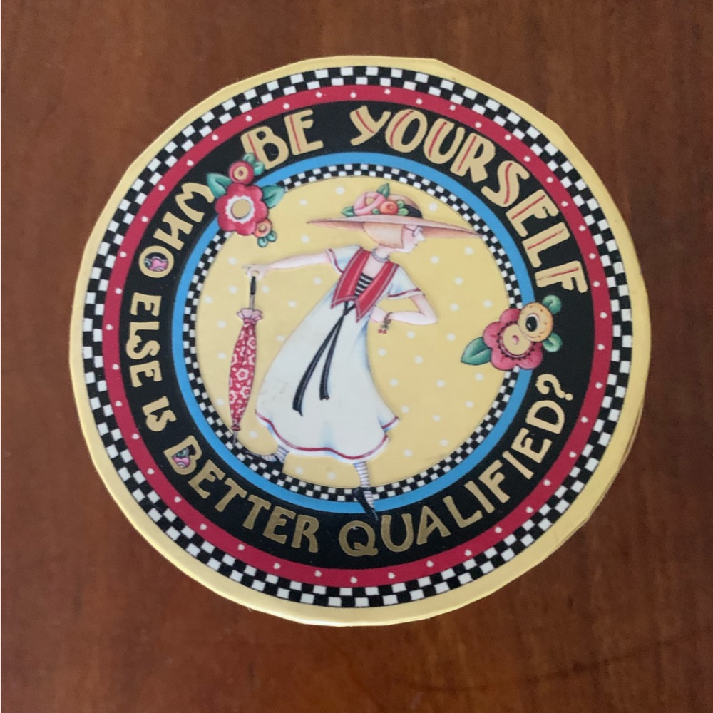Mary Engelbreit Jewelry trinket box Be Yourself !